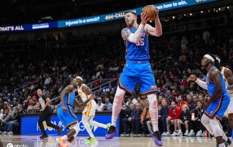 官方实力榜：雷霆居首勇士升至第二 掘金第3湖人NO.6