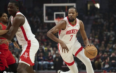 杨瀚森2分1板1助杜兰特空砍30+12 开拓者背靠背再胜火箭