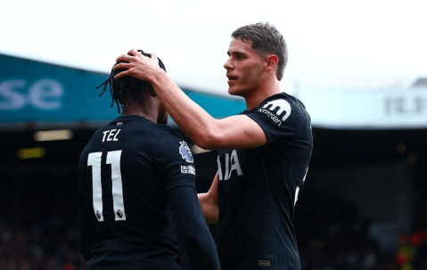 25岁锋霸爆发：独造两球，弗兰克征服客场：热刺7场不败