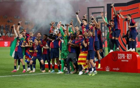 巴塞罗那赢得国王杯 本赛季有望成为“三冠王”