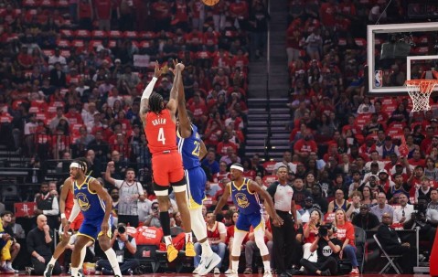 G5首节：火箭13罚13中 勇士全队9犯规没有罚球