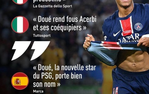 双骄！队报盘点各媒体盛赞杜埃：并肩亚马尔 他们将主宰未来足坛