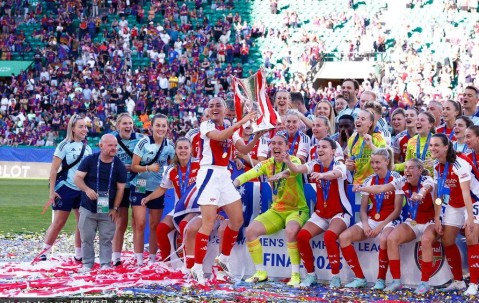 强势！阿森纳女足连克8冠王和3冠王 时隔18年再夺欧冠