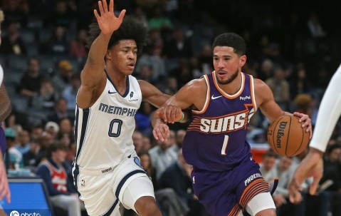 布克13+8狄龙21分杰克逊19分 灰熊不敌太阳