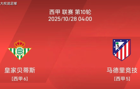 10.27西甲：皇家贝蒂斯vs马德里竞技比赛分析
