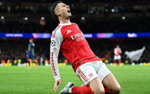 马丁内利三连杀剑指世界杯，阿森纳欧冠9场零封创历史