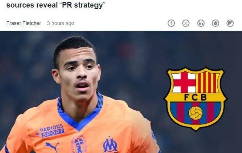 曝巴萨相中曼联弃将！15轮狂轰11球 领跑法甲射手榜