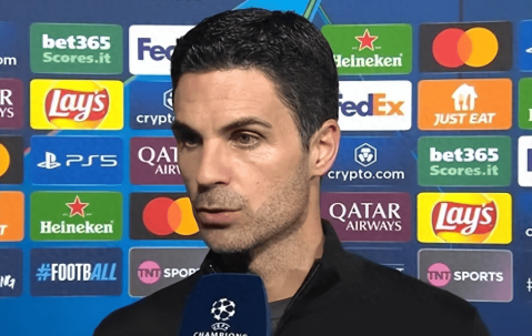 阿森纳是本赛季欧冠表现最好球队，阿尔特塔的言论引争议