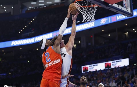 亚历山大29+5+8维金斯23分 雷霆灭热火3连胜