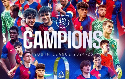 巴萨U19夺得青年欧冠冠军，彰显青春实力的精彩展现