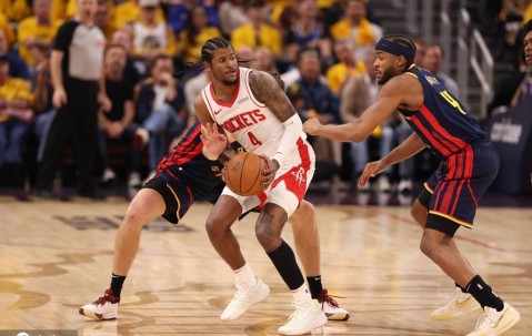 难堪大用!本轮三场败仗火箭太子场均8分 三分球14中2