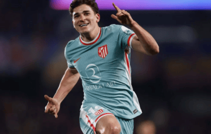 马竞2-1国米：阿尔瓦雷斯进球VAR判定手球非故意