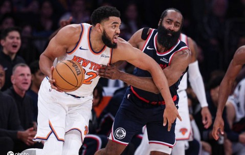 哈登23+9唐斯20+11 快船不敌尼克斯