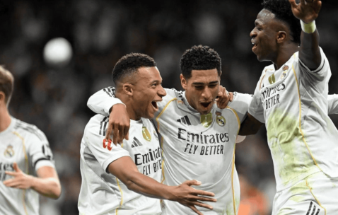 皇马踢疯了：甩开巴萨8分，姆巴佩炸裂表演，连续8场西甲破门