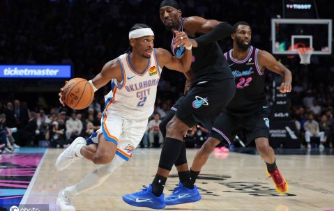 亚历山大空砍39分 阿德巴约30+12热火胜雷霆