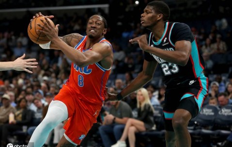 SGA缺阵杰伦-威26+10 杰克逊23+7雷霆21分逆转灰熊