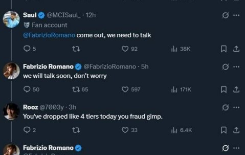 多纳鲁马交易有变？被曼城球迷喷是骗子，罗马诺回应：爱信不信