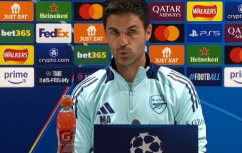 阿尔特塔：从历史来看阿森纳不该被视为热门 梅里诺&怀特可以训练