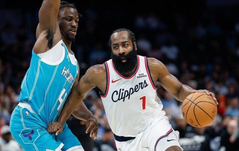 哈登55+3+7祖巴茨18+9+6 快船送黄蜂5连败