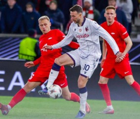 欧联附加赛首回合，21岁阿根廷新星制胜球助意甲劲旅博洛尼亚先拔头筹