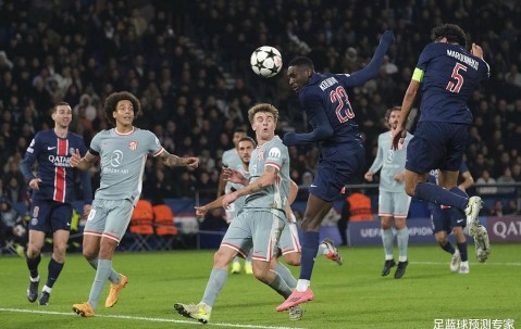世俱杯第1轮巴黎圣日尔曼VS马竞，巴黎圣日尔曼中场实力强悍，马竞进攻端犀利