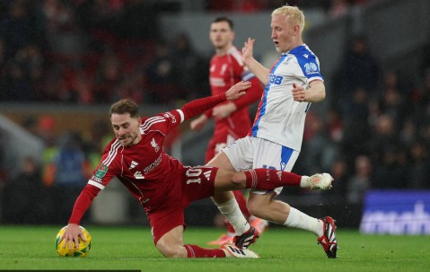 遭赛季三杀！联赛杯-萨尔双响 利物浦轮换阵容0-3水晶宫出局