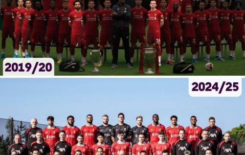 英超官方晒利物浦两次夺冠阵容：19-20赛季冠军球员7人仍在队中