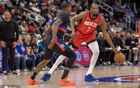 杜兰特32+7申京19+5杜伦18分 火箭终结活塞四连胜