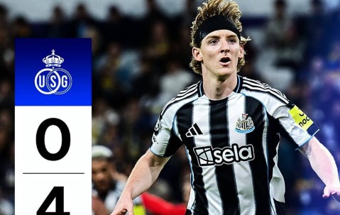 纽卡斯尔4-0圣吉罗斯，阿森纳欧冠连胜！约克雷斯表现抢眼