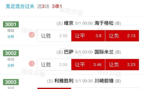 4.30周三精选比赛：巴萨VS国际米兰+利雅得胜利VS川崎前锋（内附今日扫盘比分）