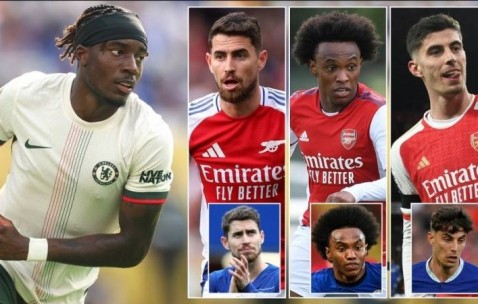 钟爱二手车？阿森纳7年从切尔西签下6人，共支付转会费1.42亿镑