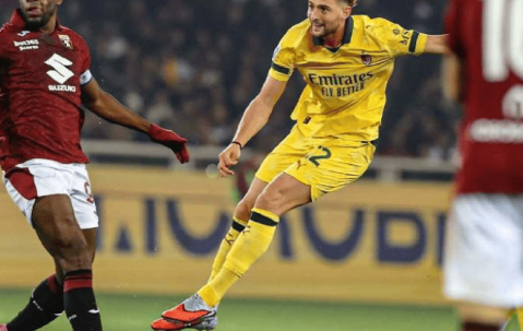 让二追三！普利西奇替补双响助AC米兰3-2逆转都灵，登顶意甲榜首