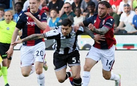 随着拉齐奥2-2，博洛尼亚0-0，意甲积分排名：第八至第四只差3分