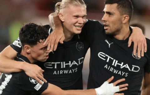 欧冠爆冷！哈兰德梅开二度难救主，曼城2-2惨遭摩纳哥逼平