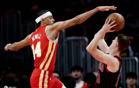 吉迪19+11+15约翰逊24+10 老鹰不敌公牛4连败