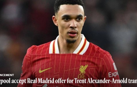 利物浦官方：接受皇马对阿诺德的转会报价，感谢球员多年贡献