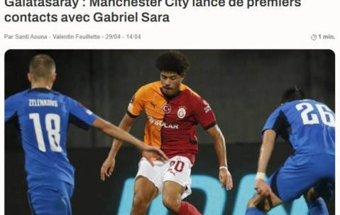 法媒：曼城有意加拉塔萨雷中场G-萨拉，已初步联系其经纪人团队