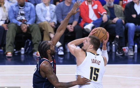 哈登回勇28+8约基奇25+8+7 快船击退掘金总比分3-3