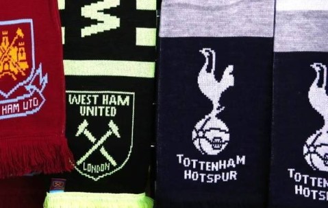 卫报：主场战热刺，西汉姆禁售双拼围巾，防止客队球迷进入主队区