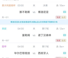 意大利超级杯决赛，1英超1西甲，今晚3场比赛精准预测，悬念十足