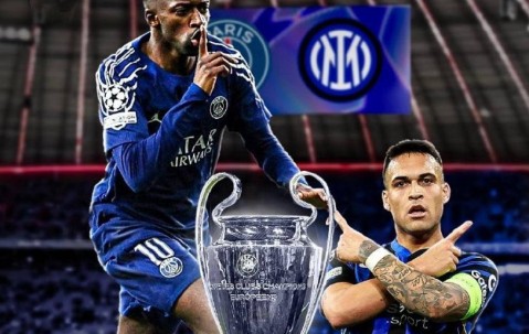 国米两连胜巴黎，勇夺欧冠冠军！CCTV5全程直播