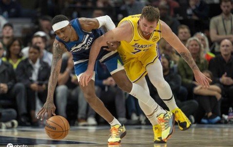 东契奇胃病17+8+7老詹38+10 湖人负森林狼总分1-2