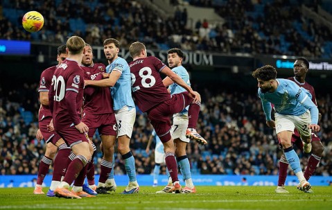 曼城3-0西汉姆联 哈兰德双响