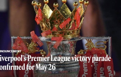 官方：利物浦将在当地时间5月26日14点30分举行夺冠巡游
