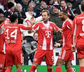 德甲豪门拜仁3-0轻取云达不莱梅，32岁凯恩火力全开：22轮攻入26球