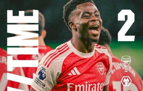 英超-刺激！狼队90分扳平94分再送乌龙 阿森纳2-1继续领跑