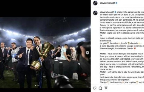 重磅！国米官宣小因扎吉离任，四大继任者浮现，张康阳发文送别！