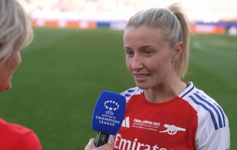 阿森纳女足队长：上半场浪费机会，但只要下半场再来1次就够了