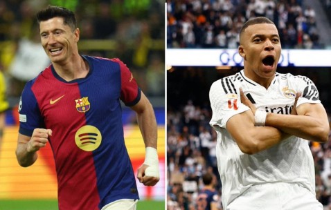 鹿死谁手西甲射手榜：莱万25球姆巴佩24球，明日直接对话！