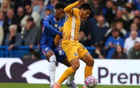 英超-查洛巴染红维尔贝克双响 十人切尔西1-3布莱顿遭2连败